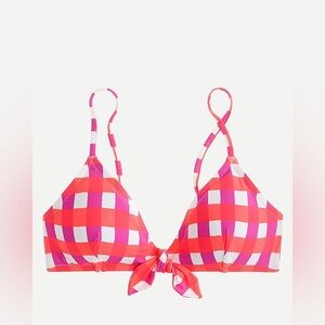 J.Crew J. Crew jcrew j crew Barbiecore size small gingham bikini